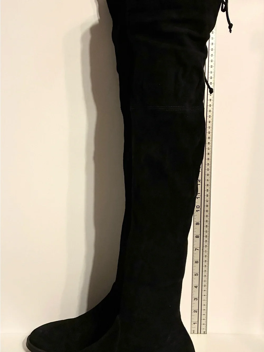 Stuart Weitzman Lowland Black Over-the-Knee Suede Boots Sz. 10B